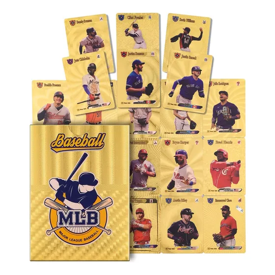Cartas Doradas De Baseball 55 Estrelllas De La Mlb Coleccion