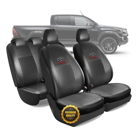 Funda Asiento Auto Cuero Eco Espuma Toyota Hilux 2005 2022
