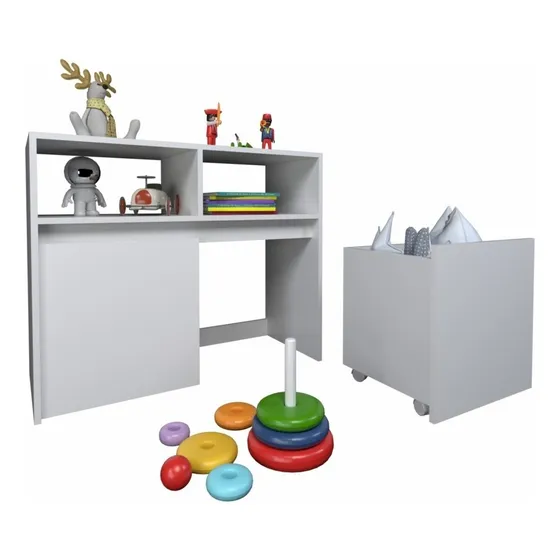 Organizador Juguetero 2 Cajones C/ruedas Baul Juguetes 3037 Color Everest