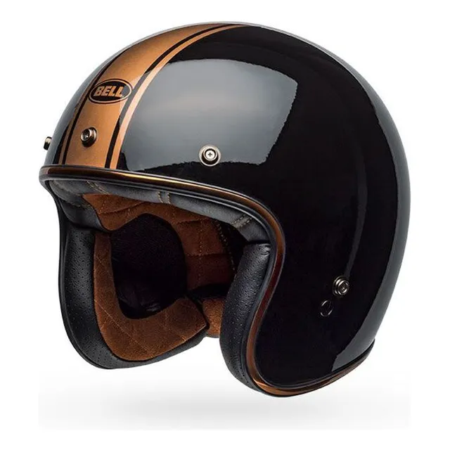 Casco Bell Abierto Custom Rally Negro S M L Xl - Cafe Race