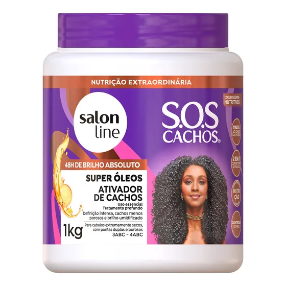 Ativador De Cachos Super Óleos S.O.S Nutrição Salon Line 1kg