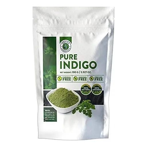 Polvo índigo 100% orgánico para colorear negro con tinte sin tono
