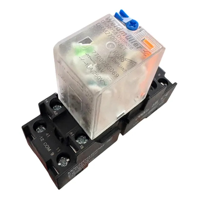 Drm270024lt Relevador 24vdc 10a/230vac + Base Weidmuller