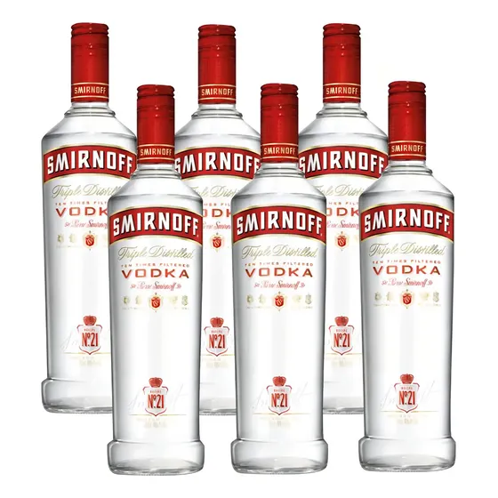 Vodka Smirnoff 998ml 06 Unidades
