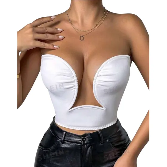 Crop Top Blusa Moda Mujer Para Navidad