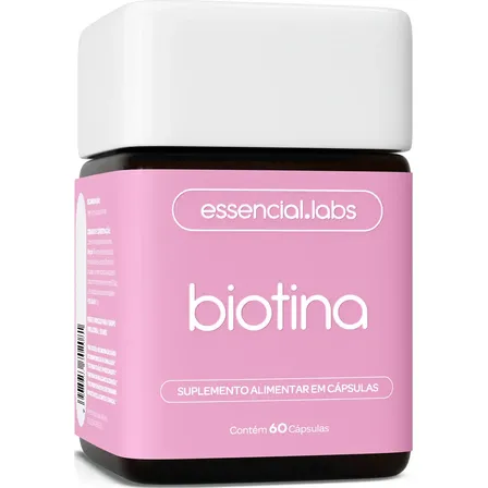 BIOTINA 45mcg - Fórmula Avançada para os Cabelos, Pele e Unhas - 60 doses