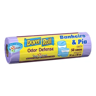 Saco De Lixo Banheiro E Pia Odor Defense Cor LilĂĄs Dover Roll Com 50 Unidades Saco De Lixo Banheiro E Pia Odor Defense Cor LilĂĄs Dover Roll Com 50 Unidades