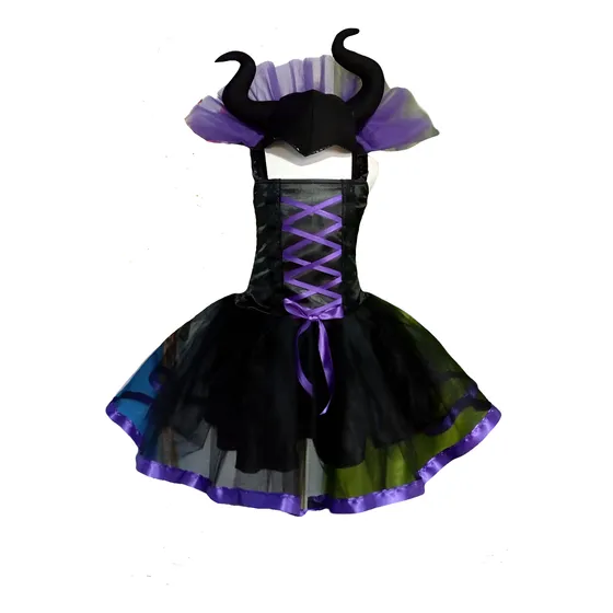 Disfraz Halloween Corto De Malefica 2 - Nenas Desde 2 Años 