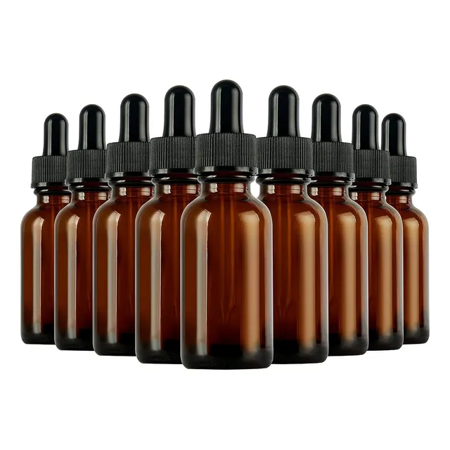 Envase Vidrio 30 Ml Ambar Gotero Frasco