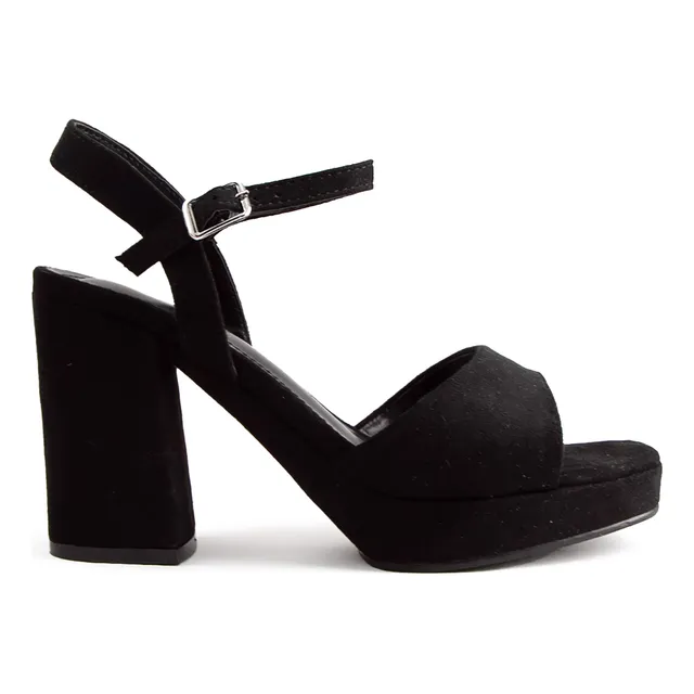 Sandalias Con Taco Y Plataforma Nobuk Mujer Barker Stilettos