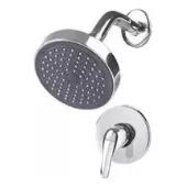 Set De Ducha Plateado Agua Fria Y Caliente Griven