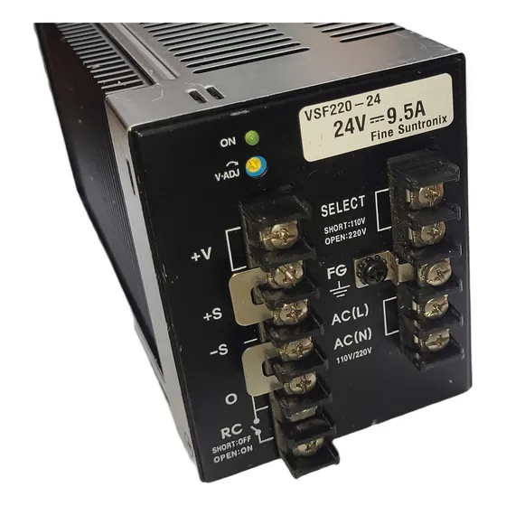 Fonte 24vcc 9,5a Suntronix Sf220-24 Usada, Com Defeito