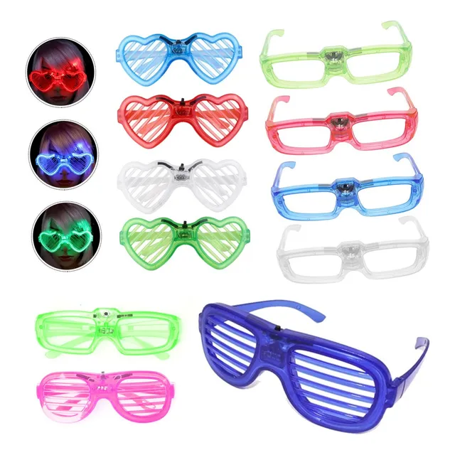 15 Lentes Luminosos Led Boda Batucada Fiesta Neón