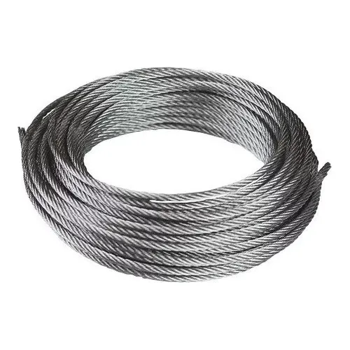 Guaya  De Alambre De Acero Galvanizado 7x7 1/8  (50 Mt), 