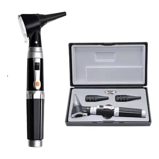 Otoscopio Profesional Fibra Óptica Luz Led Ot10g ® + Estuche