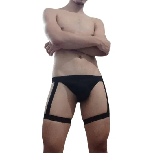 Jockstraps O Suspensorio Con Ligas En Muslos