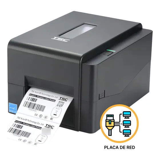 Impresora De Etiquetas Autoadhesivas Tsc Te210 Transferencia Termica Y Termica Directa Placa De Red Ethernet