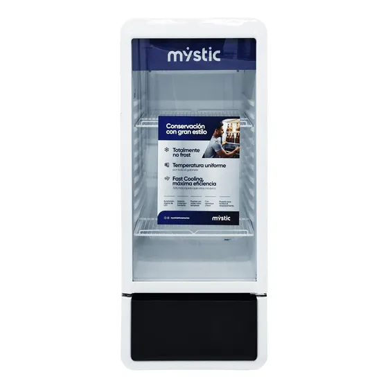 Nevera Exhibidora Vertical 200 Litros Blanco Mystic