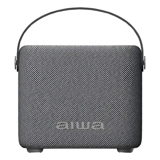 Parlante Bluetooth Portátil Aiwa 7w Con Luz Aws-s70bt Color Gris