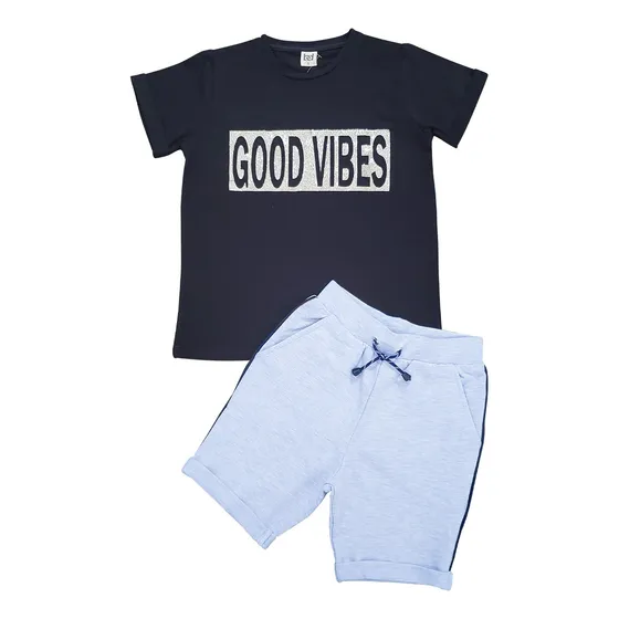 Conjunto De Niño Franela Y Short Bd Ref. 4527