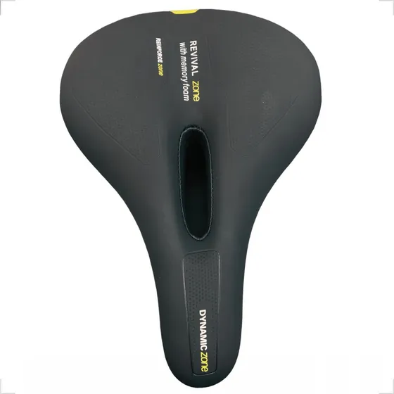 Selim Bike Plus Size Bundão Largo Macio Confortável Obeso Cor Preto