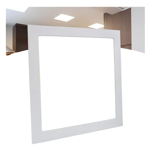 Luminária Led Plafon 30x30 Embutir Bivolt Branco Frio 32w