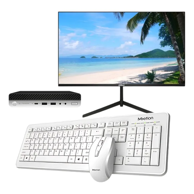 Mini Pc Alto Rendimiento + Monitor Fhd +teclado Y Mouse