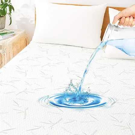 Homely Bambu Impermeable Cobertor cubre colchon king