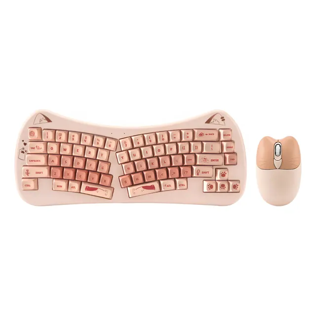 Combo Teclado Y Mouse Inalámbrico Notebook Pc Conexión Usb
