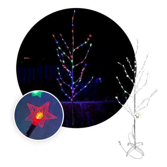 Árbol Navidad Ramas Led Minimalista Chamizo Multicolor Yg127
