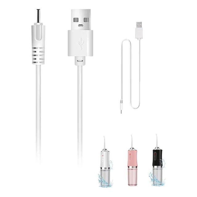 Cargador Irrigador Bucal Cable Water Flosser Y Waterpik 50cm