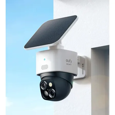 Cámara De Seguridad Exterior 4mp+3mp Doble Cámara, Zoom Híbrido 8x, Ai Detección Personas Y Vehículos, Visión Nocturna A… White/black