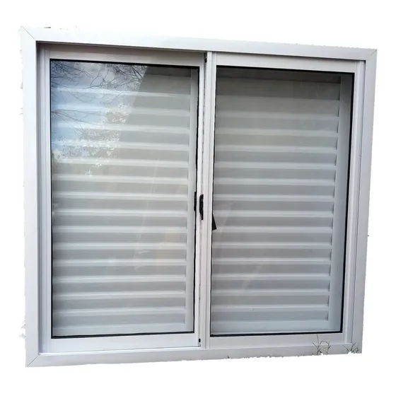 Ventana Aluminio 120x110 Con Postigon Reforzado Vidrio Claro