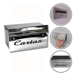 Caixa Correio Inox Embutir Jornal Revista Grandes Envelopes Caixa Correio Inox Embutir Jornal Revista Grandes Envelopes