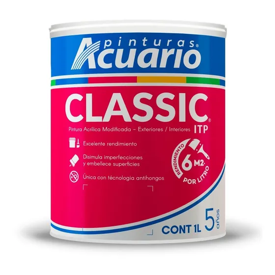 Pintura Acuario Classic 1lt Color Blanco Va40010