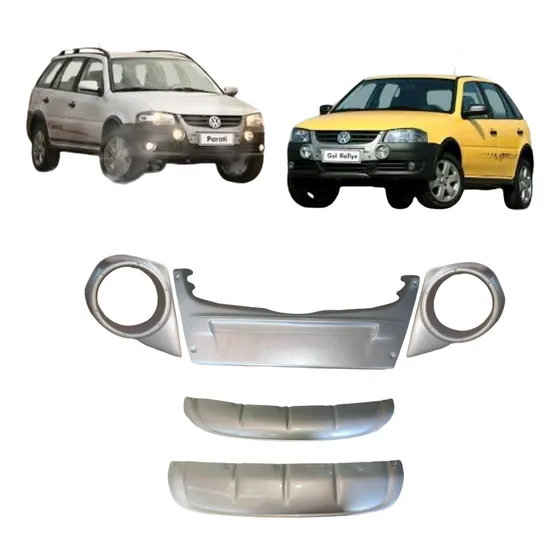 Kit Saia E Molduras Apliques Dianteiras Traseira Gol Rallye