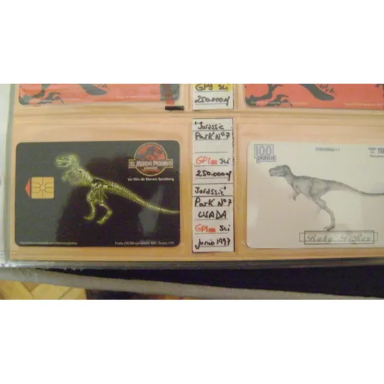 Tarjeta Telefonica Cole Telecom Peliculas Jurassic Park 7 U1