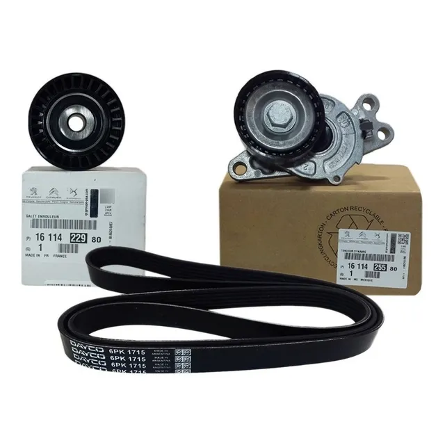 Kit 2 Tensores + Correa Poli V Peugeot 207 1.6 16v Nafta