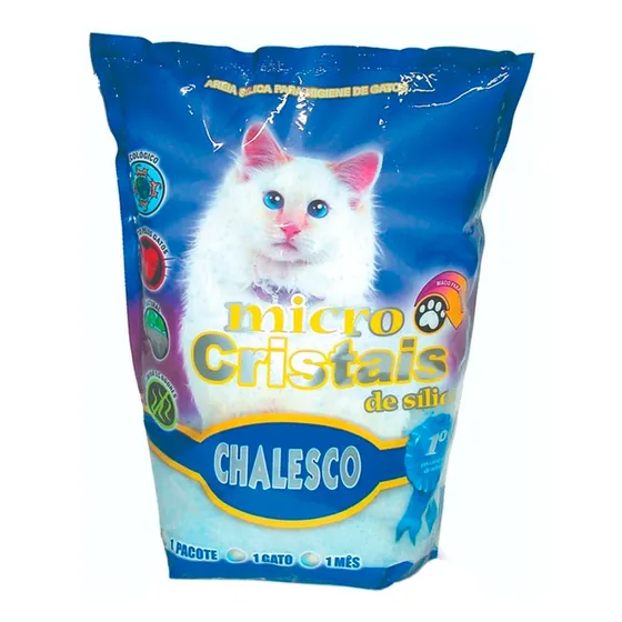 Areia Micro Sílica Para Gatos Chalesco 1,8kg