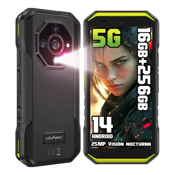 Celular Ulefone Armor X32 Pro 5g Dual Sim Rugged Phone 256gb Rom 8+8gb Ram 5.65 Smartphone Android 14 25mp Cámara De Visión Nocturna