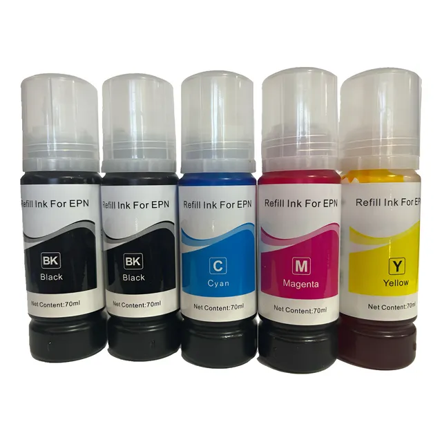 Kit 5 Tinta Genérica Para L5190 L5290 L5590