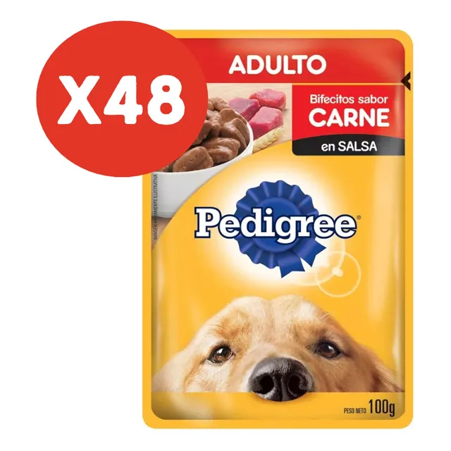 Sobre Pedigree Adulto Carne Snack Para Perros  X 48 Un