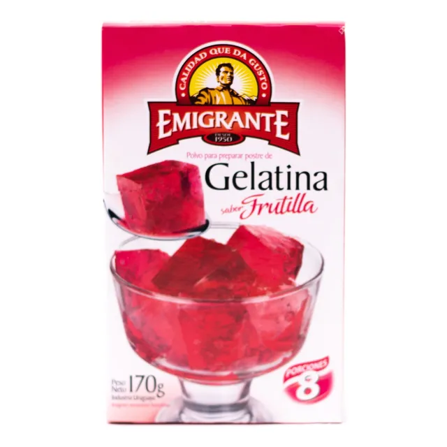 Gelatina De Frutilla El Emigrante 170 Grs