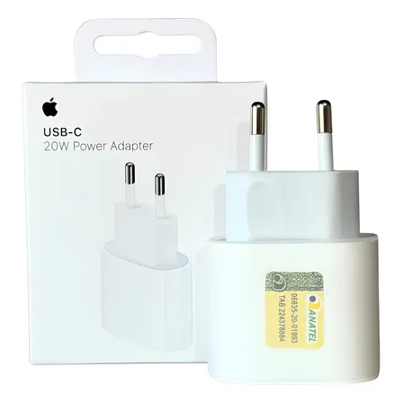 Carregador iPhone Original 20w Apple Tipo C Turbo Anatel Nfe