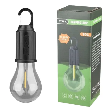 Lámpara Foco Luz Led Portátil Camping Jardín Recargable Usb