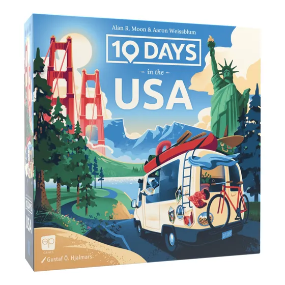 Board Game Usaopoly 10 Days In The Usa Family Road Trip