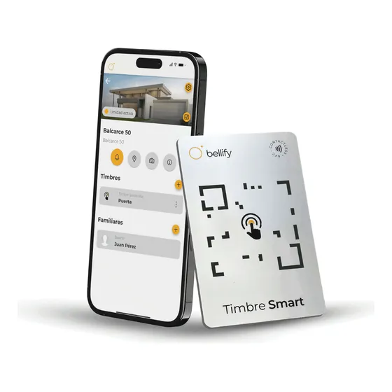 Timbre Inalámbrico Bellify Para Casa Uso Interior Y Exterior
