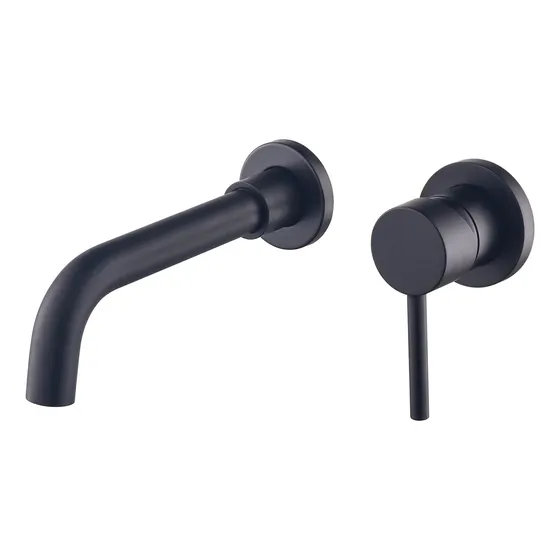Grifo Lavabo Upbeer Baño Montado Pared Monomando Laton Dobl