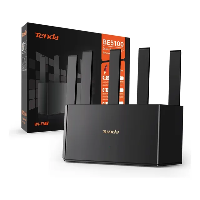 Tenda Re6l Pro Router Wifi 7 Be5100 De Doble Banda Negro