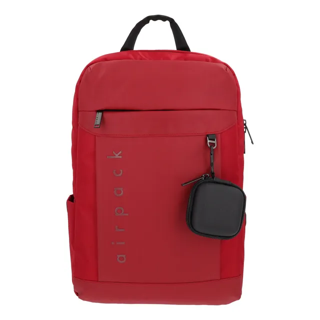 Mochila Casual Airpack Urban Explorer Color Rojo Diseño De La Tela Lisa